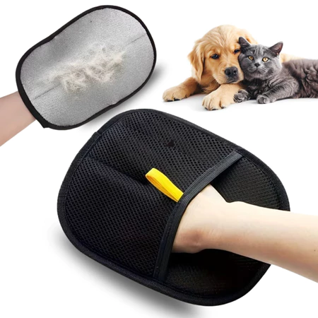 Luva PetFree com cachorro e gato - dois lados da luva